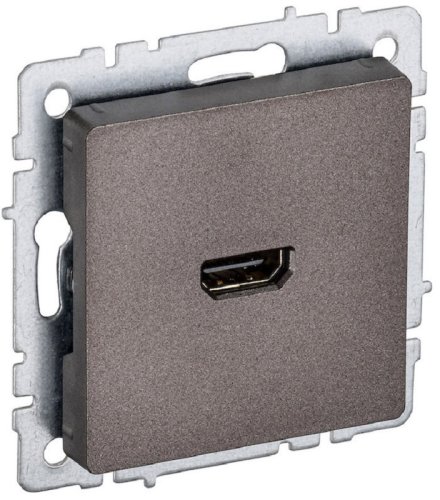 Розетка HDMI без рамки IEK Brite РHDMI-0-БрТБ 1-м. темная бронза картинка